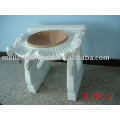white marble hand carved simply washbasin from meilin carving